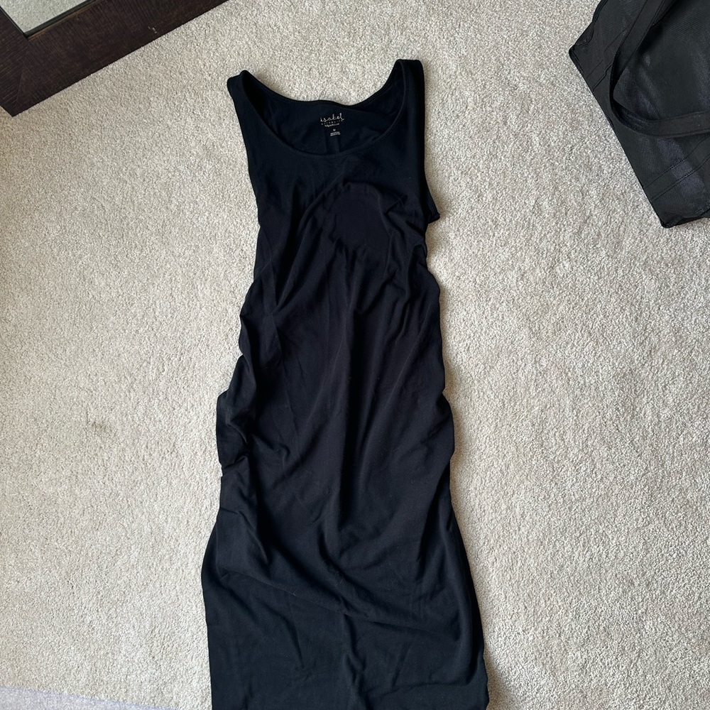 Isabel Maternity by Ingrid & Isabel Black Midi Dress